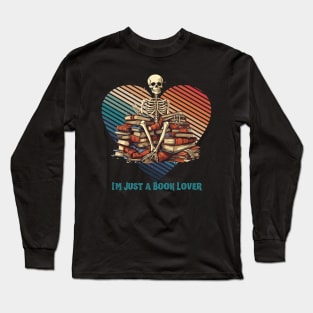 I'm Just a Book Lover Funny Halloween Gift Long Sleeve T-Shirt